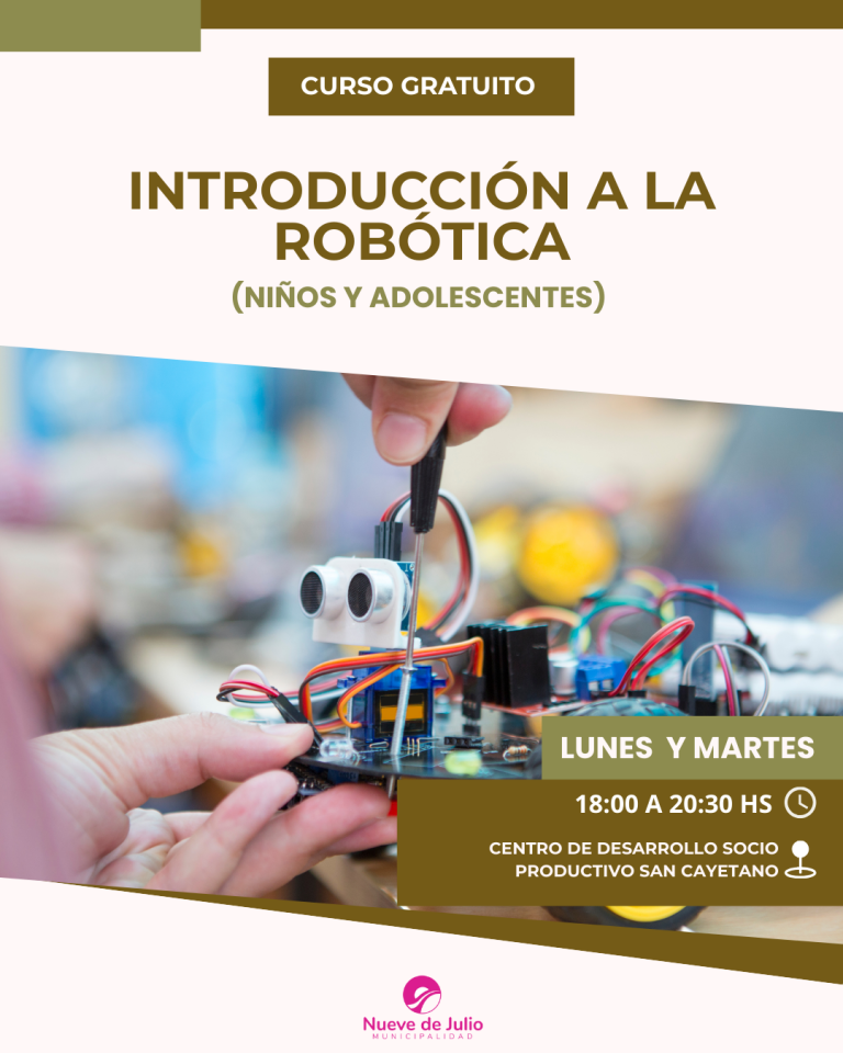 CURSO DE ROBÓTICA PARA NIÑOS Y ADOLESCENTES